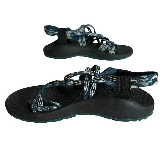 Chaco Women’s ZX/2 Cloud Dual Strap Cushioned Sandal Size 9 Teal Outdoors