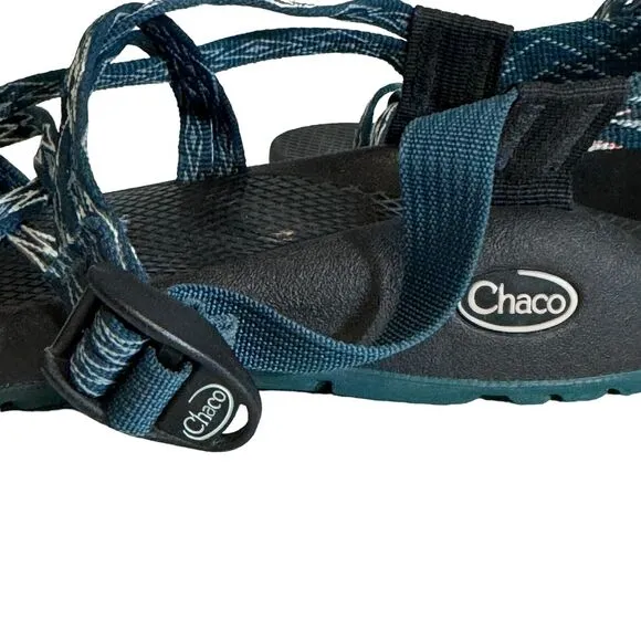 Chaco Women’s ZX/2 Cloud Dual Strap Cushioned Sandal Size 9 Teal Outdoors