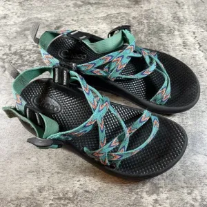 Chaco ZX/1 EcoTread Sandals Kids Size 4 Strappy Open Toe Blue