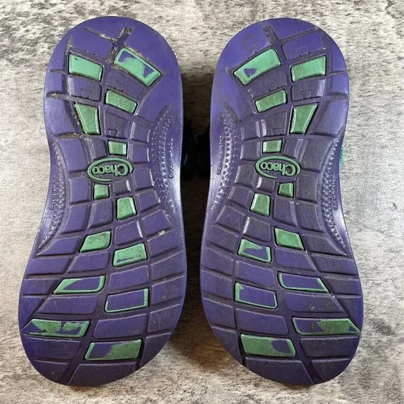 Chaco ZX/1 EcoTread Sandals Kids Size 4 Strappy Open Toe Blue