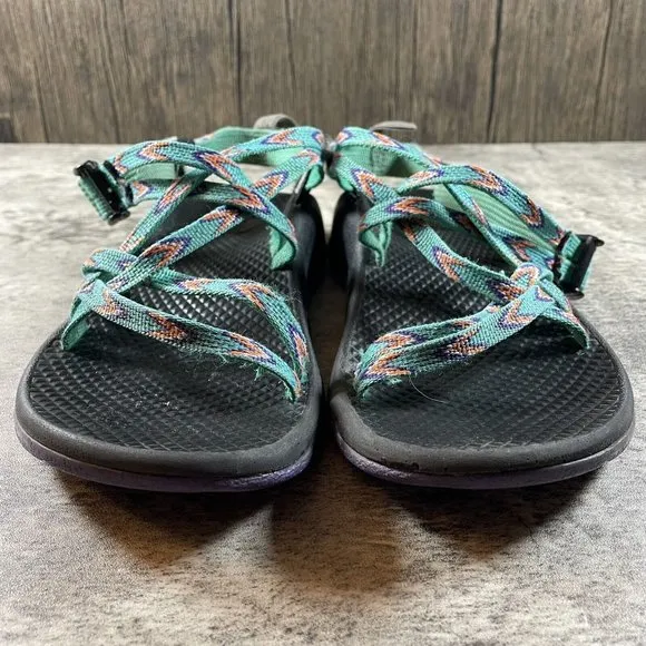 Chaco ZX/1 EcoTread Sandals Kids Size 4 Strappy Open Toe Blue