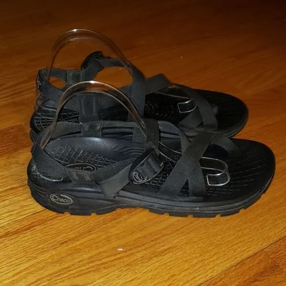 Chaco Black Strappy Sandals