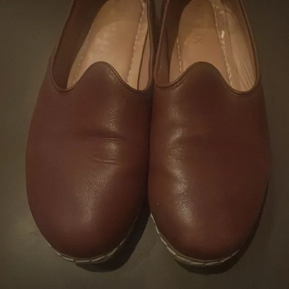 Charix Bordeaux Slip on Loafers dark maroon/brown size 39