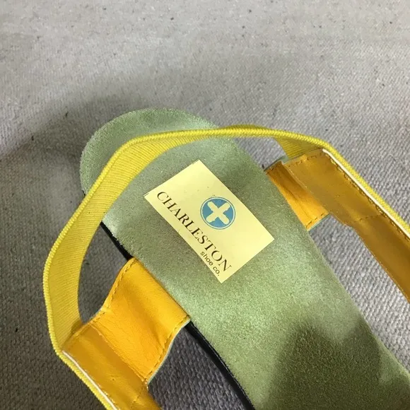 Charleston Shoe Company Comfort low Wedge sandals Women Size 7