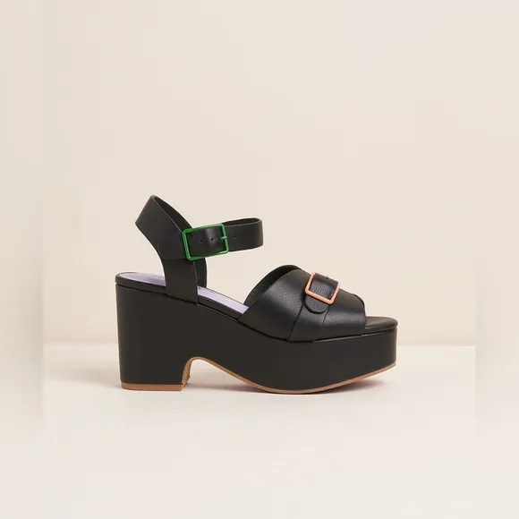 Charlotte Stone platform sandals black 10
