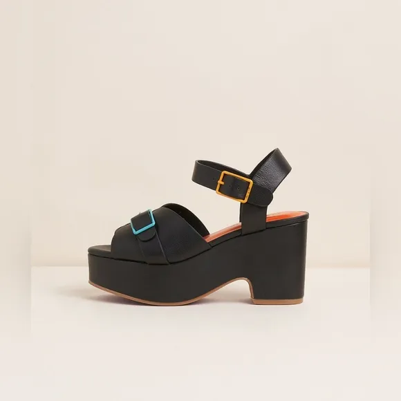 Charlotte Stone platform sandals black 10