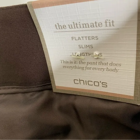 Chico’s Gorgeous Chocolate Brown “The Ultimate Short” Bermuda Short Length Sz 2