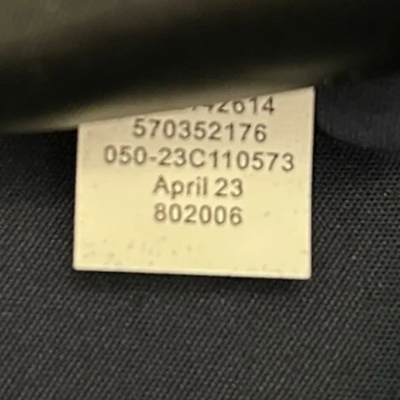 Chico’s Women’s Navy Blue Poplin 3D Appliqué Flower Button Up Shirt Dress Size 6