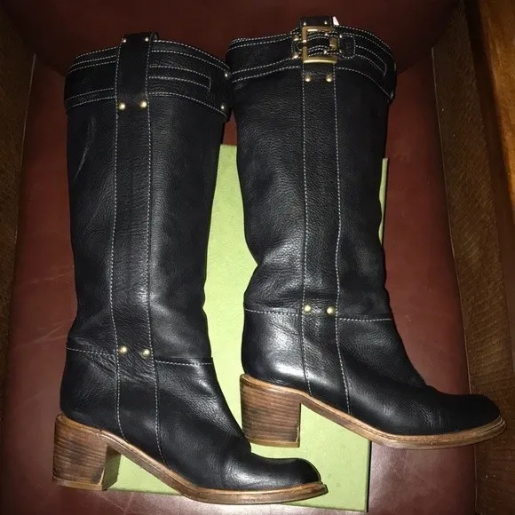 Chloe C Buckle Riding Boots