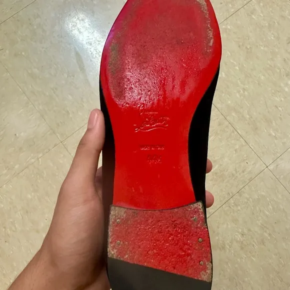 Christian Louboutin Dandelion Loafers Black Suede