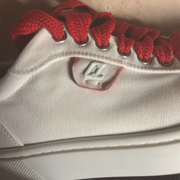 CHRISTIAN LOUBOUTIN Simplerui Canvas Sneakers Size 37.5