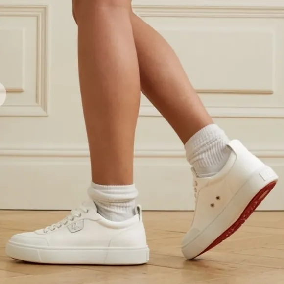 CHRISTIAN LOUBOUTIN Simplerui Canvas Sneakers Size 37.5