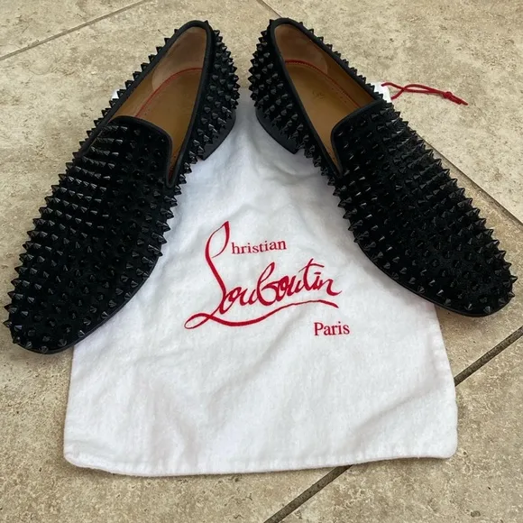 Christian Louboutin Slip-on Spike Loafers