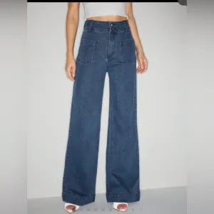 Cider jeans size xxs, denim button wide leg pant