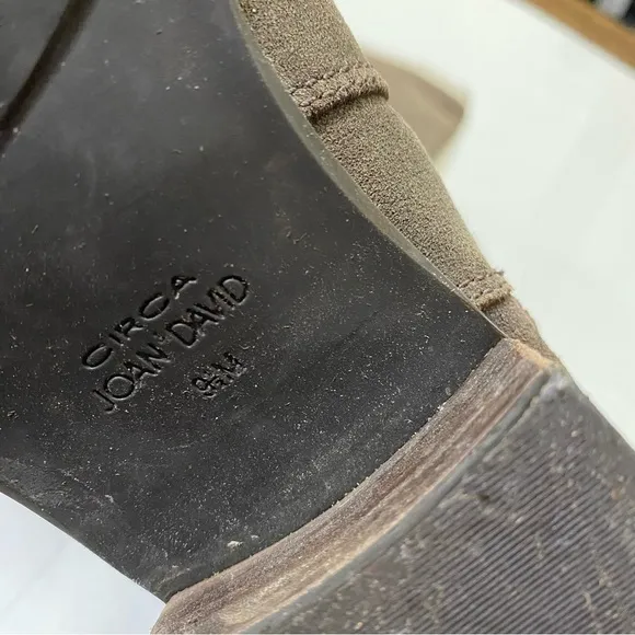 Circa Joan David Size 9.5 Grey Suede Knee High Ralco Riding Boots