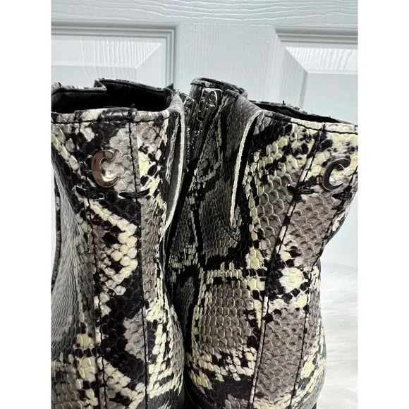 Circus By Sam Edelman Cal Cashmere Snake Print Ankle Boot Size 10 NEW
