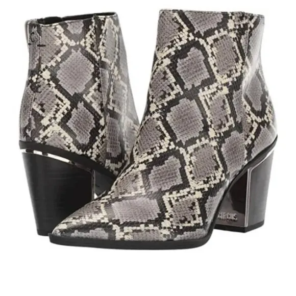 Circus By Sam Edelman Cal Cashmere Snake Print Ankle Boot Size 10 NEW