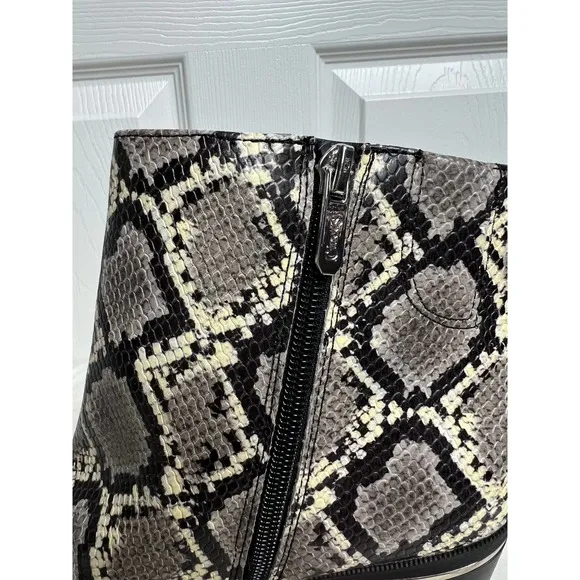 Circus By Sam Edelman Cal Cashmere Snake Print Ankle Boot Size 10 NEW