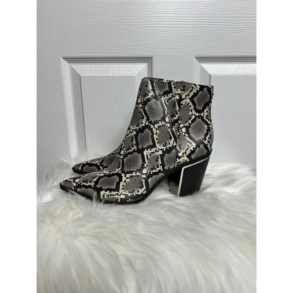 Circus By Sam Edelman Cal Cashmere Snake Print Ankle Boot Size 10 NEW