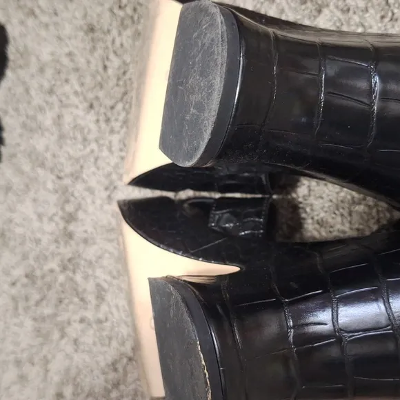 Circus NY by Sam Edelman &quot;Peony&quot; chunky sandals - 9 - black crocodile