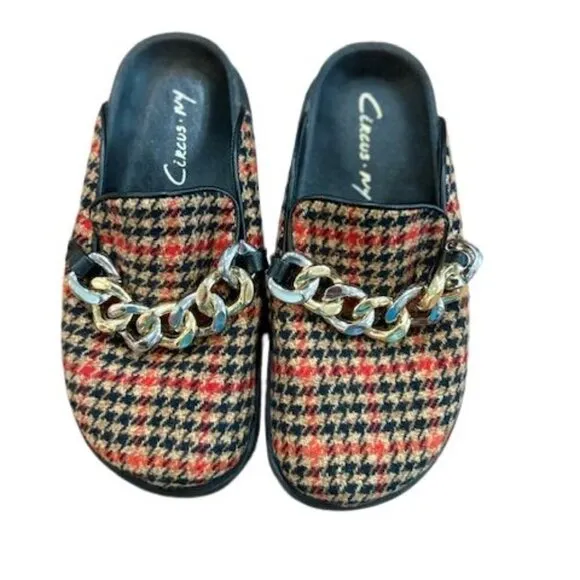 Circus NY by Sam Edelman Slip-on Loafers in Red Herringbone – Size 5M