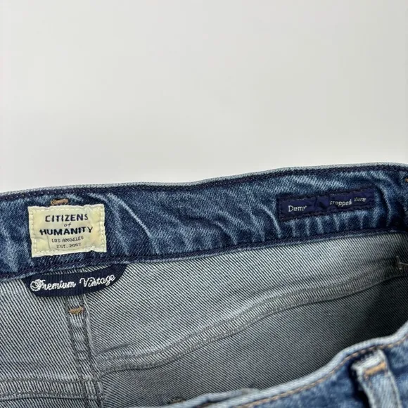 Citizens of Humanity Demy Cropped High-rise Flared Jeans In Moments Size 28