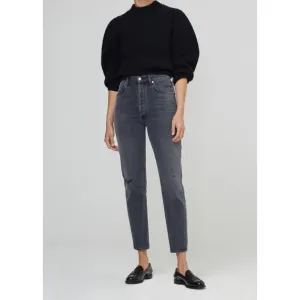 Citizens of Humanity Jolene High Rise Straight Jeans in Secrets 32