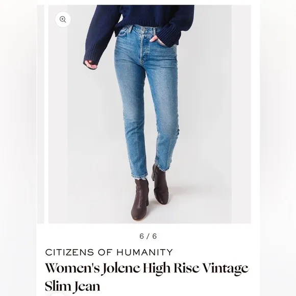 CITIZENS OF HUMANITY Jolene High Rise Vintage Slim Jean