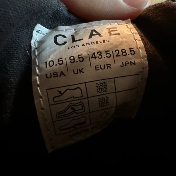 Clae Ellington Black Textile Sneakers