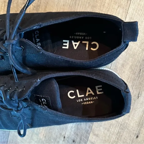 Clae Ellington Black Textile Sneakers
