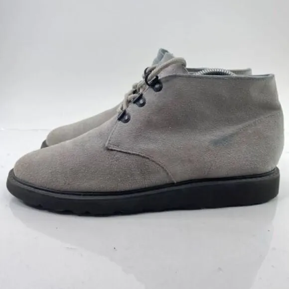 Clae Strayhorn Vibram Men’s Sz 8.5 Gray Suede Desert Boots Chukka Boots CLA01265