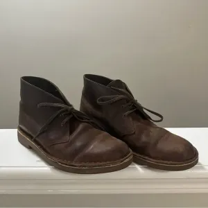 Clarks Ankle Chukka Bushacre Boots Desert Brown Leather - Mens Size US 9 M 15260