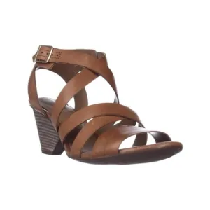Clarks Artisan Ranae Estelle Strappy Sandals In Cognac