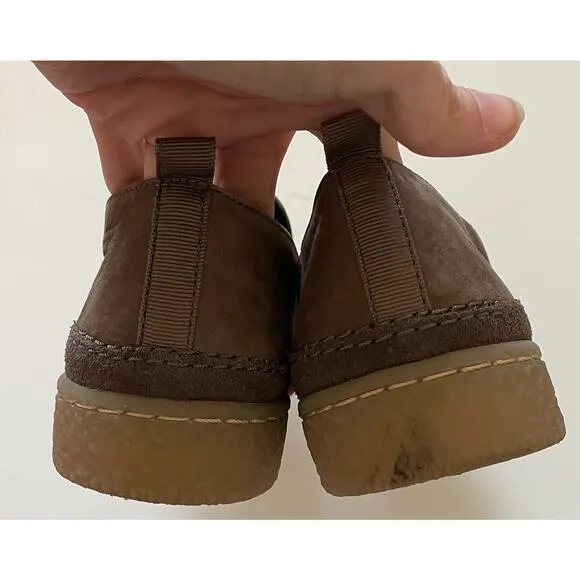 Clarks Barleigh Slip On Loafers Taupe Brown Size 6