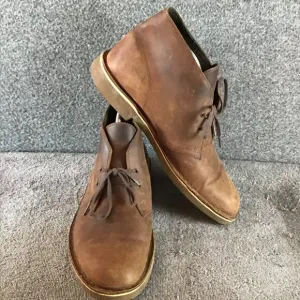 Clarks Beeswax Mens Desert Boots Sz 10M Brown EUC