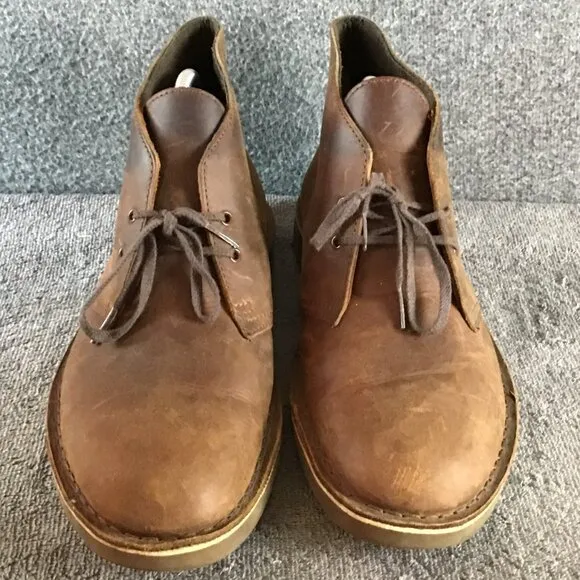 Clarks Beeswax Mens Desert Boots Sz 10M Brown EUC