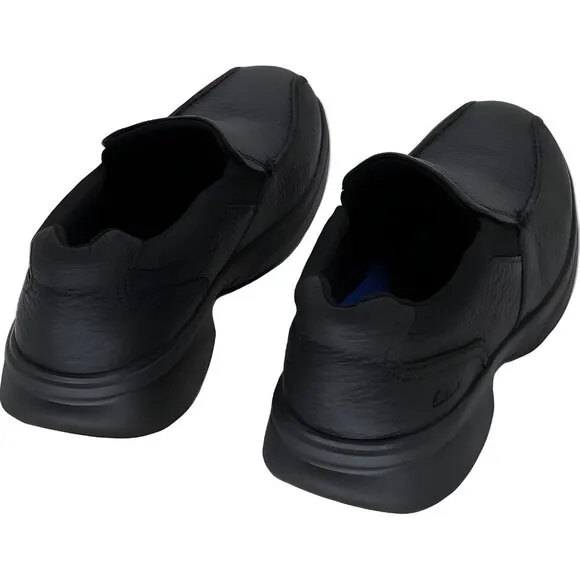 Clarks Bradley Step Men's Slip-On Loafers Black Leather Size 8.5W