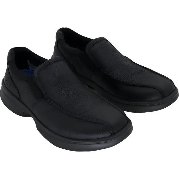 Clarks Bradley Step Men's Slip-On Loafers Black Leather Size 8.5W