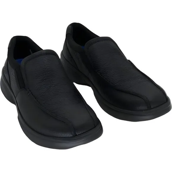 Clarks Bradley Step Men's Slip-On Loafers Black Leather Size 8.5W