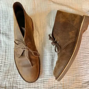 Clarks | Brown Leather Bushacre Chukka Ankle Desert Chukka Boots 15260