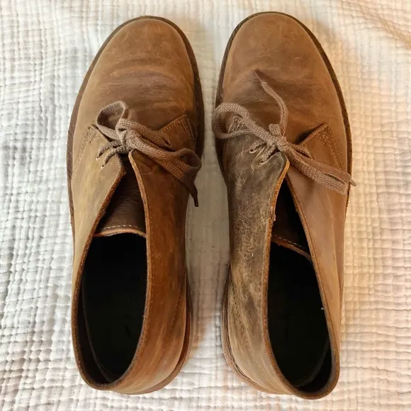 Clarks | Brown Leather Bushacre Chukka Ankle Desert Chukka Boots 15260