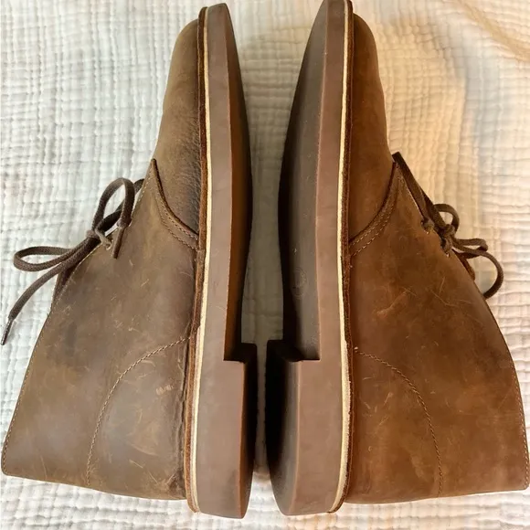 Clarks | Brown Leather Bushacre Chukka Ankle Desert Chukka Boots 15260