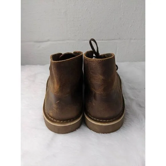 Clarks Bushacre 2 Mens Desert Boots Brown Leather US 11.5 M UK 10.5