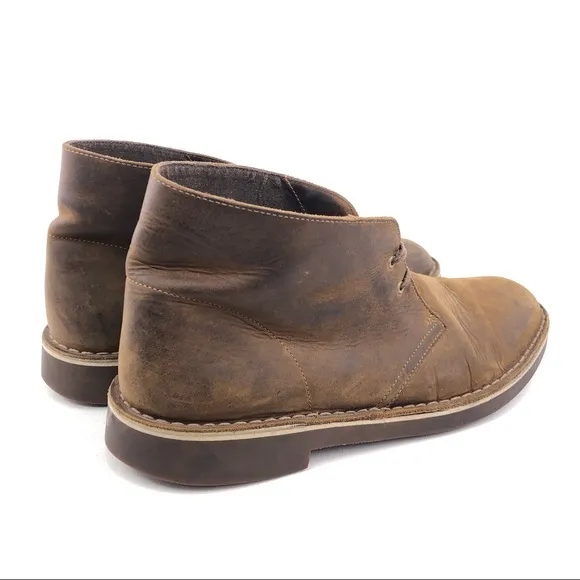 Clarks Bushacre Brown Leather Chukka Boots 13M