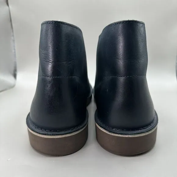 Clarks BUSHARCE 2 26082286 Navy Blue Leather Chukka Desert Boots Men's 13 M