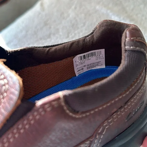 Clarks Collection Men's 9.5 Bradley Free Slip On Comfort Loafers Brown Leather