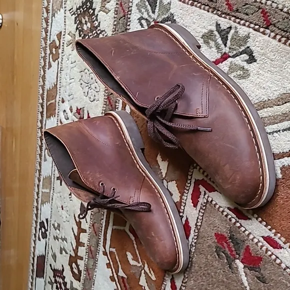 Clarks  desert chukka  boots  bushacre beeswax
