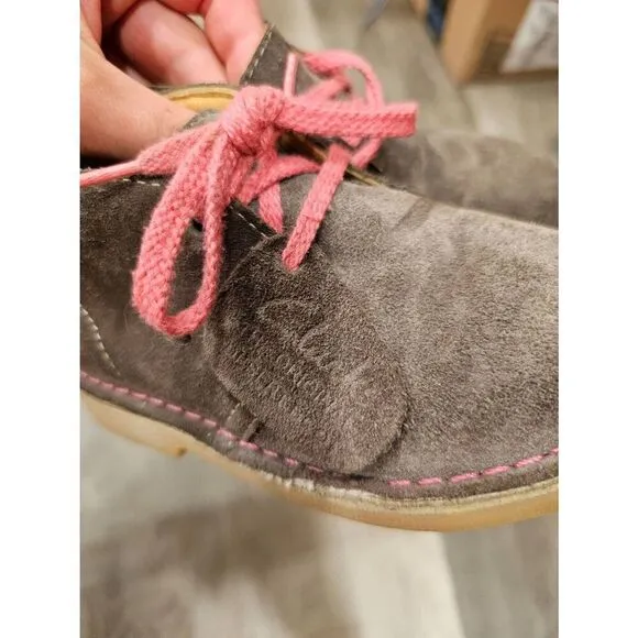 Clarks Desert Suede Girls Toddler Boots size 8.5