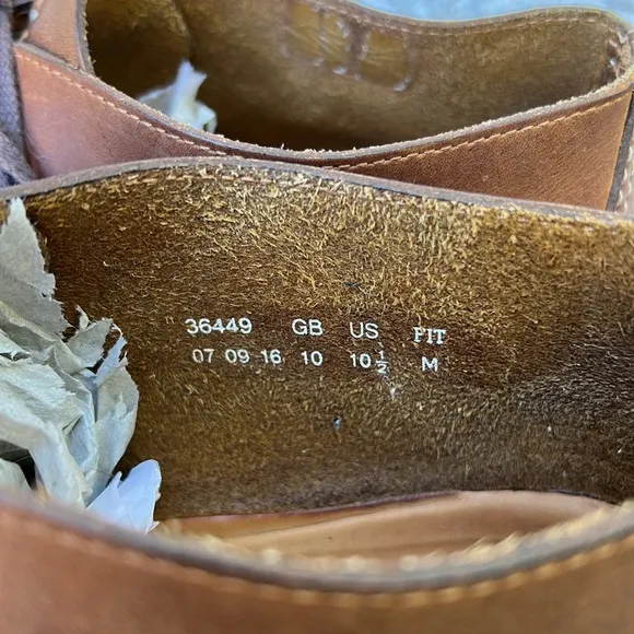 Clarks desert trek leather brown beeswax chukka boots hi top shoes men’s 10.5