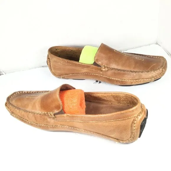 Clarks England Mansell Men's Leather Slip-On Loafers Brown Size 11